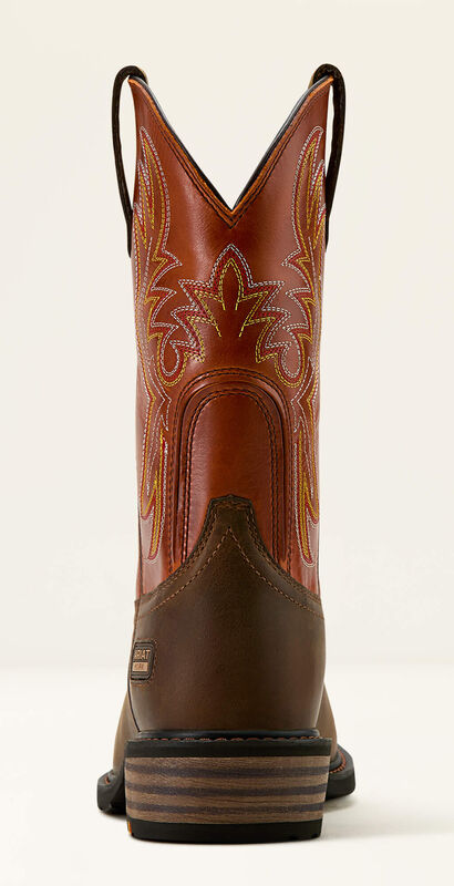 Ironside Square Toe Steel Toe Work Boot Heel